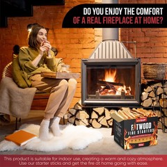 Fatwood Fire Starter Sticks 10 lb – 100% Natural, Resin-Rich Kindling for Fir…