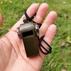 3-in-1 Survival Whistle with Compass & Thermometer for Camping & Emergencies