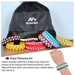 MONOBIN 36 Colors 10ft Paracord 550 Combo kit, Paracord Bracelets Making kit …