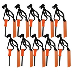 10pcs Flint Fire Starter Magnesium Rod Scraper Emergency Survival Kits Lighter