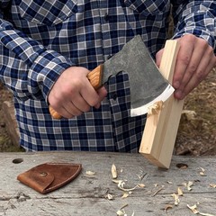 All in 1 Survival Bushcraft Camping Kit Axe Knife Saw Ferro Rod Sharpening Tool