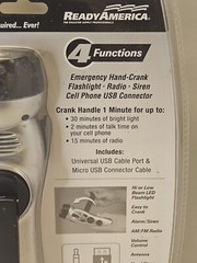 Ready America Emergency Power Station Flashlight Radio Siren Phone Charger NEW