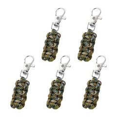 Paracord Zipper Pull, 80 mm Length for Backpack – Cylinder (5 Pack, Olive Green)