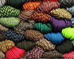 USR 4 Pieces Atwood Rope Assorted Colors MFG 550 Paracord 100 Feet 7-Strand