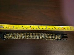 Survival Bracelet 550 Paracord Size Medium Camo Military Made in USA Weinerlock