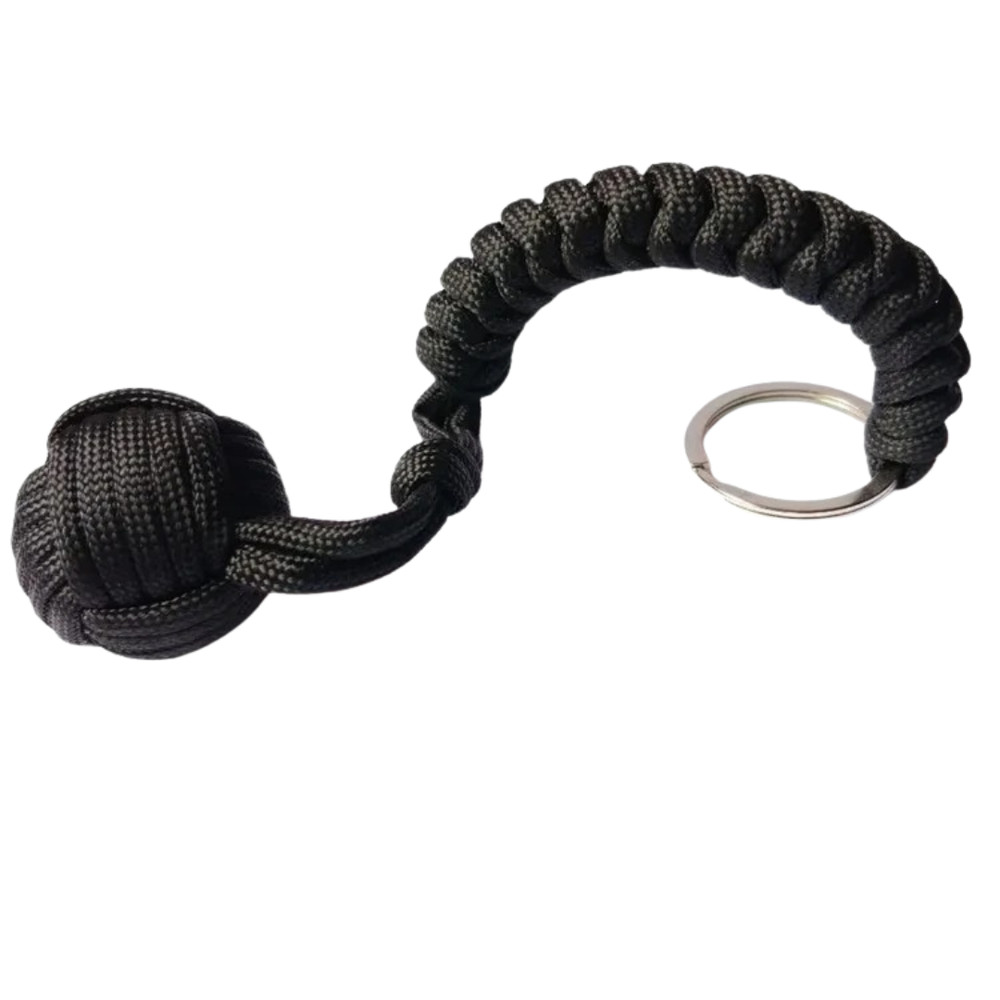 Paracord Monkey Fist Style Keychain Outdoor Hiking Accessory