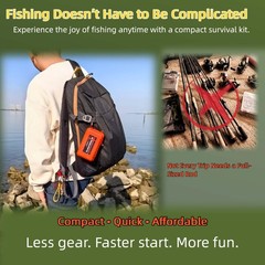 Pocket Survival Fishing Kit,Emergency Tackle Box,Camping&Hiking
