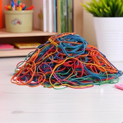 Rubber Bands Assorted Sizes Multicolor 0.5lbs 4 sizes large rubber