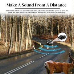 2PCS Black Deer Whistles for Car – Automotive Deer Warning Devices – 2PCS