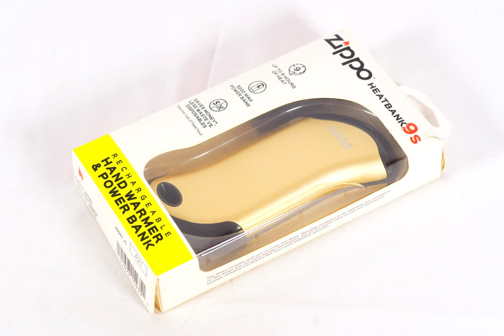 ZIPPO Heatbank 9s Hand Warmer & Power Bank Gold & Black
