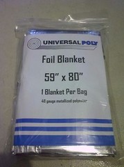 Foil Survival Emergency Camping Thermal Blanket 59in. X 80in.