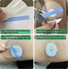 55Pack Freestyle Libre 2 Sensor Covers, Latex-Free Hypoallergenic Waterproof Adh