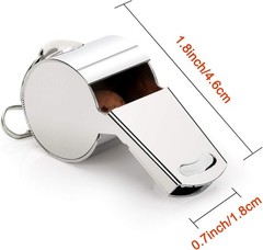 Fya Stainless Steel Whistle with Lanyard Loud