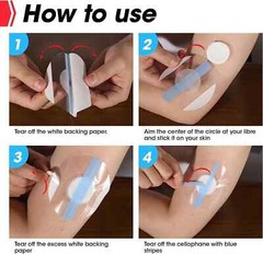 60 Pack Freestyle Sensor Covers for Libre 2/3,Waterproof Sensor Patches,Adhesive