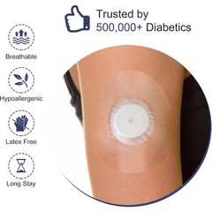 Waterproof Freestyle Libre 2 Plus Sensor Covers Clear Adhesive Patches 100Pcs