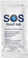 SOS 78804 Emergency Drinking Water Pouch, 125Ml