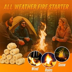 60 pcs Fire Starter – Natural Fire Starters for Campfires, 60 PSC Fire Starter