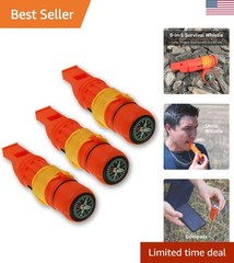 Must-Have 5-in-1 Survival Gear: Whistle, Ferro Rod & More for Camping Adventures