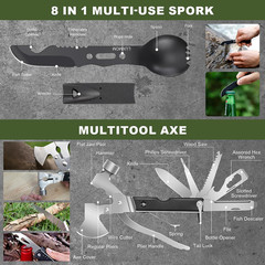 Survival Kit with Trauma Bag Molle Pouch 150 PCS Emergency Gear for Camping