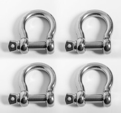 Bow Shackle 5mm 3/16″ Stainless Steel 316 Marine Clevis Boat Rigging pack of 20