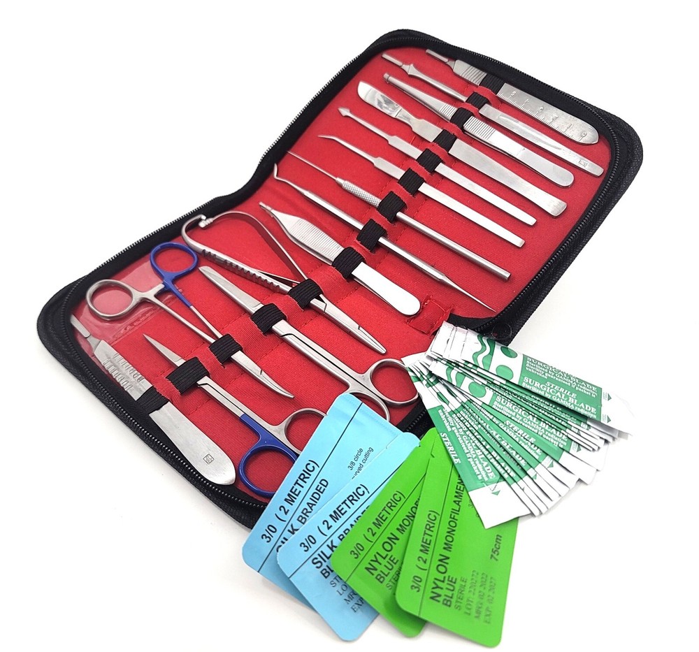 55 Pcs Emergency First Aid Kit Refill Supplies Training Set for Medical Students