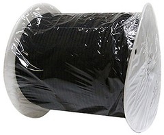 Richelieu 644571TV Military-Grade 550 Paracord, Black, 5/32 In. x 400 Ft. –