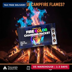 Magic Campfire Fire Color Changing Packets for Fire Pit (25 Pack) Outdoor Firepl