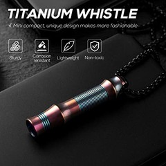 Titanium Emergency Whistle,Dog Whistle | Whistle with Purple(1-pack)
