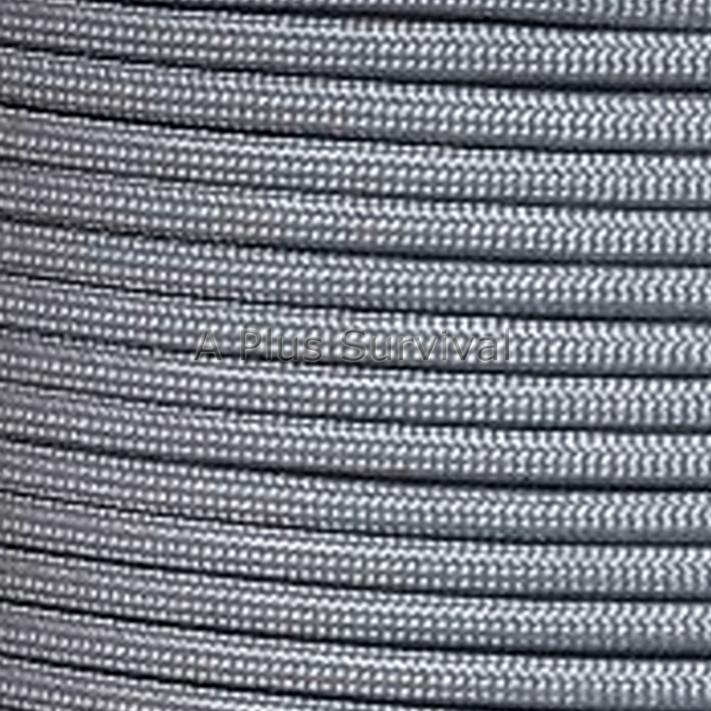 Charcoal Grey Paracord 50 Foot 550 lb Bracelet Camping Survival Kit Rope Cord