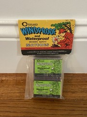 Vintage Coghlan’s Windproof & Waterproof Wooden Matches 2 Packs Of 50 New