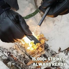 4-inch 6-in-1 Ferro Rod Fire Starter Kit for Camping & Survival