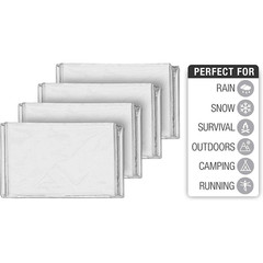 10-Pack Emergency Mylar Thermal Blankets, Compact and Insulated for Cold Weather