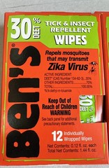 3 Boxes Ben’s Tick & Insect Repellent 30% Deet Survival Wipes = 36