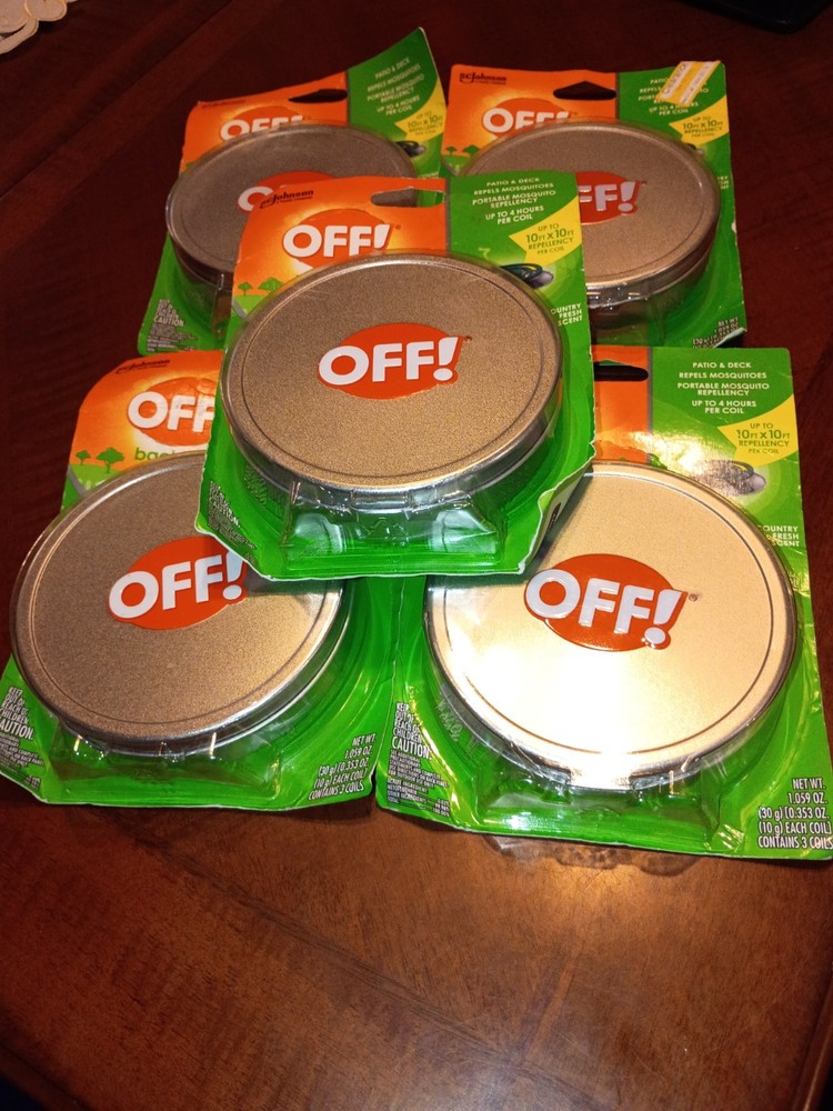 OFF! Backyard Mosquito Coil Country Fresh Scent Covers 10′ x 10′ Per Coil (x5)