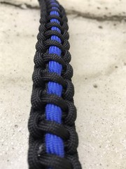 Thin Blue Line Paracord Bracelet Made By CA Peace Officer