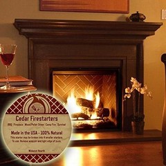 Midwest Hearth Cedar Fire Starters (36 Pack – Up to 144 Fires) Made in USA