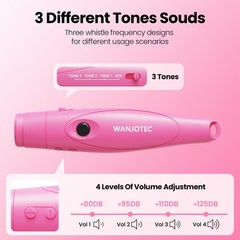Electronic Whistle for Teacher Coaches, 3 Tones Adjustable 130db Loudest High…