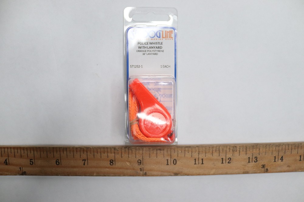 Sea-Dog Line Police Whistle and Lanyard Large 571252-1
