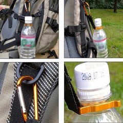 Carabiner Outdoor Water Bottle Holder Adventures Backpackskey Rings D-shaped
