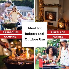 Charcoal Lighter Fluid, Fire Starter Gel for Pellet Stoves, BBQ 3-Pack
