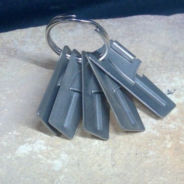 Set of 5 Can Opener P-38 USGI Military Shelby Co John Wayne + Key Chain Ring