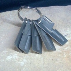 Set of 5 Can Opener P-38 USGI Military Shelby Co John Wayne + Key Chain Ring