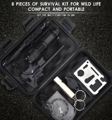 Logos Professional Outdoor Camping and Emergency 8 in 1 Military Survival Kit