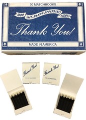 100ct Thank You Matchbooks Matches for Birthday Wedding Party Favors 50/box