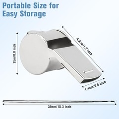 Whistles, Sports Coach Whistle, Whistle for Adults Stainless Steel 1 PCS