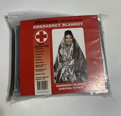 Kangaroo Emergency Blankets 84″ x 52″ 10 Pack