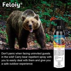 Feloiy Bear Spray 32ft Range 11 Oz Camping With 1 Pack Free Peper Spray 1/2oz