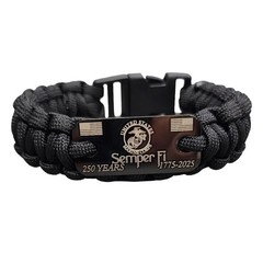 USMC Marine Corps Paracord Bracelet Semper Fi Eagle Globe Anchor Veteran Gift