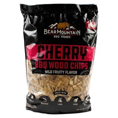 Bear Mountain BBQ Cherry BBQ Wood Chips for Outdoor Grills, 2 lb Bag-Pack of 6