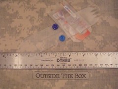 Emergency/Survival: FoldIt Flat UNITENSIL, Fork, Spoon. Knife Reusable Plastic